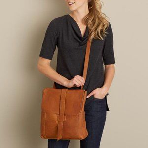 Women's Lifetime Leather Messenger Bag
